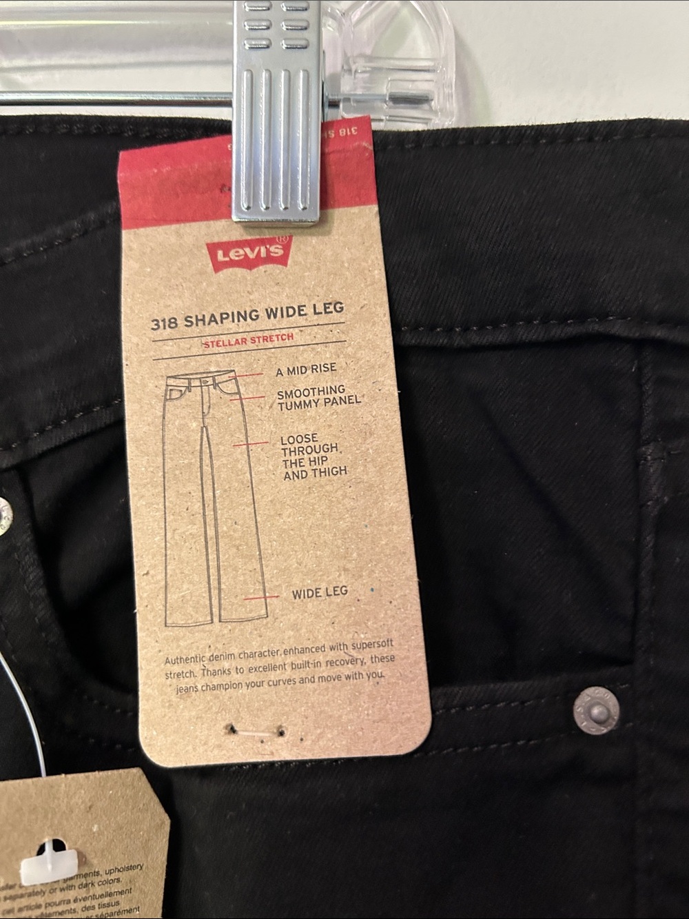 Levi's Black Wide-Leg Women's Jeans - Picture 4 of 6